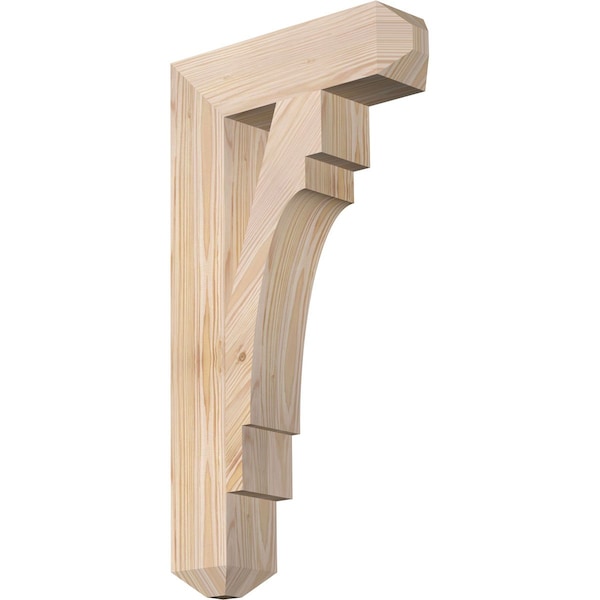 Ekena Millwork Merced Craftsman Smooth Bracket, Douglas Fir, 3 1/2"W x 14"D x 26"H BKT04X14X26MRC04SDF - main